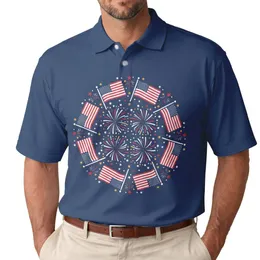 Betsy Ross Flag Fireworks 1776-2026 - USA 250th Anniversary Patriotic Independence Day Men's Polo Shirt