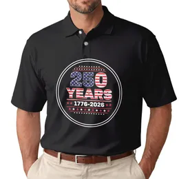 250 Years 1776-2026 Patriotic Emblem - USA 250th Anniversary Independence Day Men's Polo Shirt
