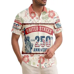 USA 250th Anniversary Statue of Liberty 1776-2026 Distressed Patriotic Sign for Veterans Hawaiian Shirt