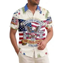 Bald Eagle Statue of Liberty Liberty Bell American Flag 1776-2026 - USA 250th Anniversary Hawaiian Shirt