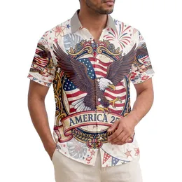 Bald Eagle American Flag 1776-2026 - USA 250th Anniversary Independence Day Celebration Hawaiian Shirt