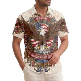 Bald Eagle American Flag 1776-2026 - USA 250th Anniversary Independence Day Gift for Dad Hawaiian Shirt