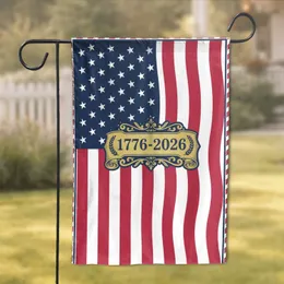 American Flag 1776-2026 Banner - USA 250th Anniversary Freedom Independence Day Garden Flag