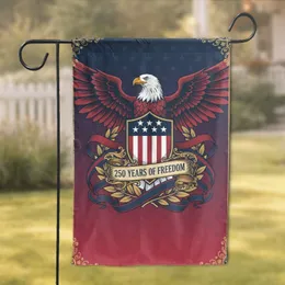 Bald Eagle American Flag 1776-2026 - USA 250th Anniversary Freedom Celebration Garden Flag