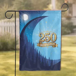 USA 250th Anniversary 1776-2026 - Freedom Landscape with Crescent Moon & Pine Trees Garden Flag