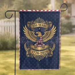 Bald Eagle American Flag 1776-2026 - USA 250th Anniversary Independence Day Gift for Veterans Garden Flag