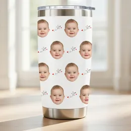 Personalized Baby Face Tumbler 20oz, New Mom Gifts, Custom Family Tumbler, Baby Face Tumbler, Mothers Day Gift, Mothers Day Tumbler, Grandma Gift