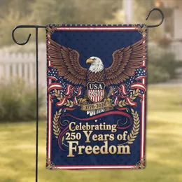 Bald Eagle USA 250 Shield American Flag 1776-2026 - Patriotic Freedom Anniversary Garden Flag