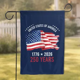 Bold Patriotic American Flag 1776-2026 - USA 250th Anniversary Independence Day Garden Flag