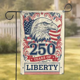 Bald Eagle American Flag 250 Years Liberty 1776-2026 - USA 250th Anniversary Garden Flag