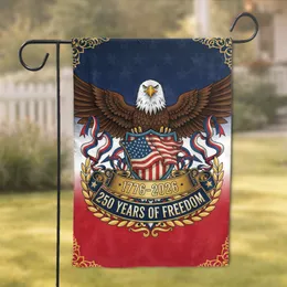 Bald Eagle American Flag 1776-2026 - USA 250 Years of Freedom Gift for Veterans Garden Flag