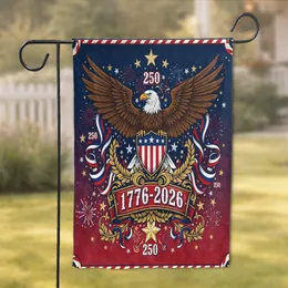 Bald Eagle American Flag 1776-2026 - USA 250th Anniversary Independence Day Gift for Veterans Garden Flag