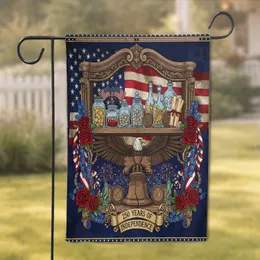 Bald Eagle Liberty Bell 1776-2026 - USA 250th Independence Day Celebration Art Garden Flag