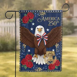 Bald Eagle Liberty Bell 1776-2026 - USA 250th Anniversary Patriotic Flag Garden Flag
