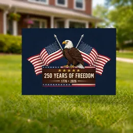 Bald Eagle American Flag 1776-2026 - USA 250th Anniversary Independence Day for Dad Yard Sign