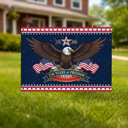 American Eagle Flag 1776-2026 - USA 250th Anniversary Patriotic Freedom Gift Yard Sign