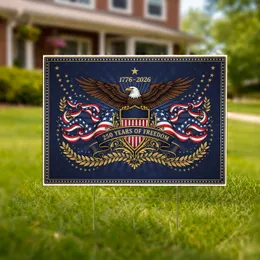 Bald Eagle American Flag 1776-2026 - USA 250th Anniversary Independence Day Celebration Yard Sign