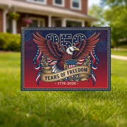 Bald Eagle American Flag 1776-2026 - USA 250th Anniversary Independence Day Patriotic Gift Yard Sign