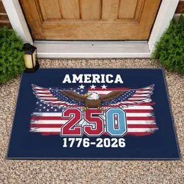 Bald Eagle American Flag 250th Anniversary 1776-2026 - USA Independence Day Decor Doormat