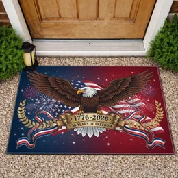 Bald Eagle American Flag 1776-2026 - USA 250 Years of Freedom Heritage Display Doormat
