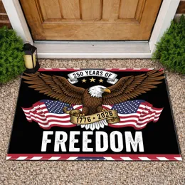Bald Eagle American Flag 1776-2026 - USA 250th Anniversary Independence Day Heritage Doormat