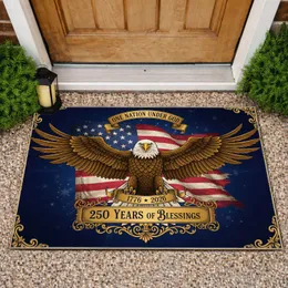 Bald Eagle American Flag 1776-2026 "One Nation Under God" - USA 250th Anniversary Doormat