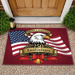 Bald Eagle American Flag 250th Anniversary 1776-2026 United We Stand Doormat