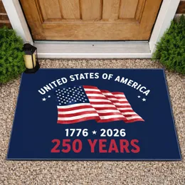 USA 250th Anniversary American Flag 1776-2026 Patriotic Independence Day Gift for Veterans Doormat