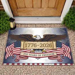 Bald Eagle American Flag 1776-2026 - USA 250 Years of Freedom Anniversary Doormat