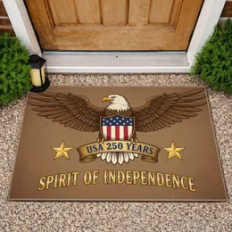 Bald Eagle American Flag Shield 1776-2026 - USA 250 Years Spirit of Independence Doormat