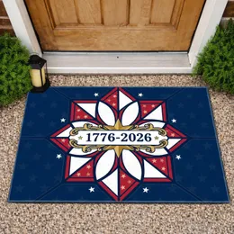 Patriotic Star Emblem 1776-2026 - USA 250th Anniversary Independence Day Celebration Doormat
