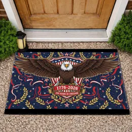 Bald Eagle Patriotic Shield 1776-2026 - USA 250 Years of Freedom Independence Day Doormat
