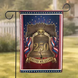 Liberty Bell 1776-2026 USA 250th Anniversary United We Stand Patriotic Heritage Garden Flag