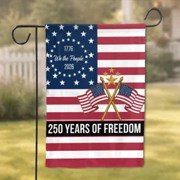 Betsy Ross Flags American Flag 1776-2026 - USA 250 Years of Freedom Anniversary Garden Flag