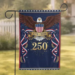 Bald Eagle American Flag 1776-2026 - USA 250th Anniversary Patriotic Gift for Veterans Garden Flag