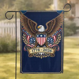 Bald Eagle American Flag 1776-2026 - USA 250th Anniversary Patriotic Gift for Veterans Garden Flag
