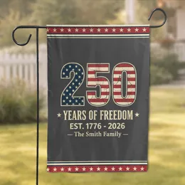 Bold American 250th Anniversary 1776-2026 Stars Stripes Freedom Design for Patriots Garden Flag