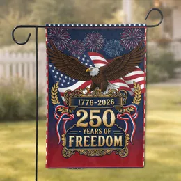 Bald Eagle American Flag 1776-2026 - USA 250th Anniversary Patriotic Freedom Celebration Garden Flag