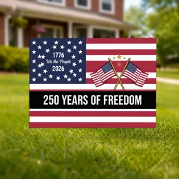 American Flag 1776 We The People 2026 Betsy Ross - USA 250 Years Freedom Anniversary Yard Sign