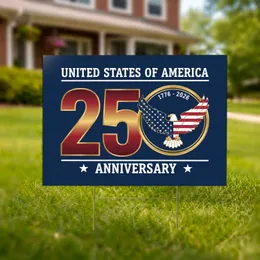 250th Anniversary United States Bald Eagle Flag 1776-2026 - Patriotic Heritage Display Yard Sign