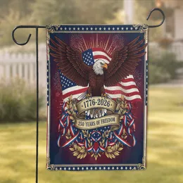 Bald Eagle American Flag 1776-2026 - USA 250th Anniversary Patriot Celebration Garden Flag