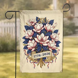 Star Flower Bouquet 1776-2026 - USA 250th Anniversary Patriotic Gold Laurel Garden Flag