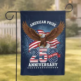 Bald Eagle American Flag 250th Anniversary 1776-2026 - USA Patriotism Celebration Garden Flag