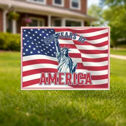 Statue of Liberty American Flag 1776-2026 - USA 250th Anniversary Patriotic Tribute Yard Sign