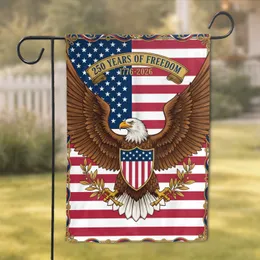 Bald Eagle American Flag 1776-2026 - USA 250th Anniversary Patriotic Heritage Garden Flag