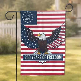 Bald Eagle American Flag 1776-2026 - USA 250th Anniversary Independence Day Gift for Veterans Garden Flag