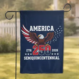 Bald Eagle 250 Emblem American Flag 1776-2026 USA 250th Anniversary for Veterans Garden Flag
