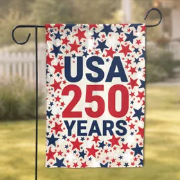 USA 250 Years Patriotic Stars - American Independence Day 250th Anniversary 1776-2026 Garden Flag