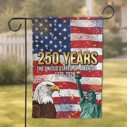 Bald Eagle Liberty American Flag 1776-2026 - USA 250th Anniversary Independence Day Garden Flag