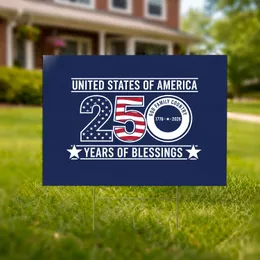 250 God Family Country 1776-2026 USA Banners - America's 250th Anniversary Patriotic Art Yard Sign